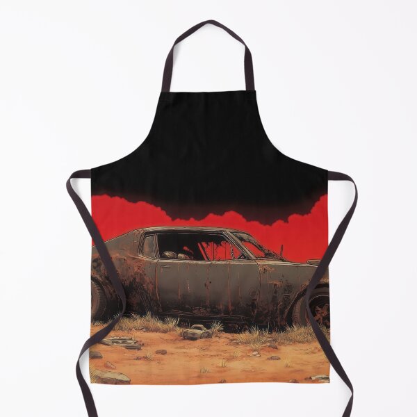 Item preview, Traffic Grabbing Title High-Volume SEO Tags Keyword-Rich Description Abandoned Muscle Car in Desert Under Fiery Red Sky designed and sold by Retrocranio.