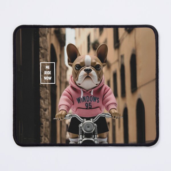 Item preview, [ME] French Bulldog Moto Rider (in Roma) designed and sold by S9View.