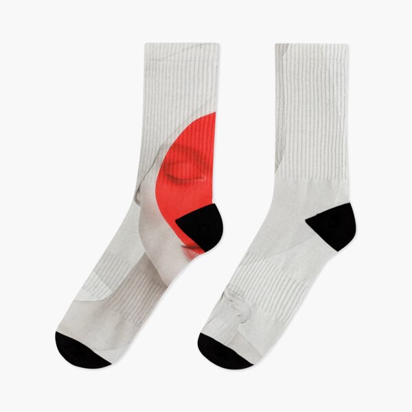 Item preview, Minimalist Red Circle Portrait with Monochrome Elegance designed and sold by Retrocranio.