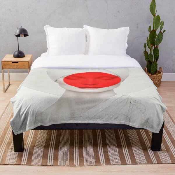 Item preview, Minimalist Red Circle Portrait with Monochrome Elegance designed and sold by Retrocranio.