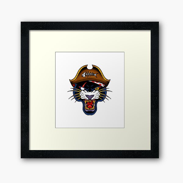 Item preview, Old School Pirate Cat – Traditional Tattoo Art designed and sold by Krisu444.