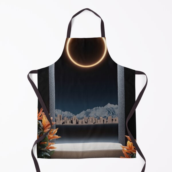 Item preview, Surreal Eclipse Gateway Overlooking City and Mountains designed and sold by Retrocranio.
