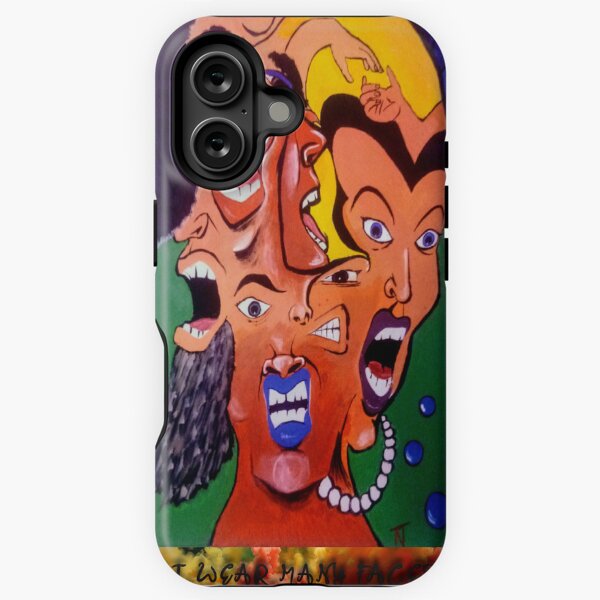 Item preview, Colorful dissociative faces combined in one face designed and sold by TobachsArt.