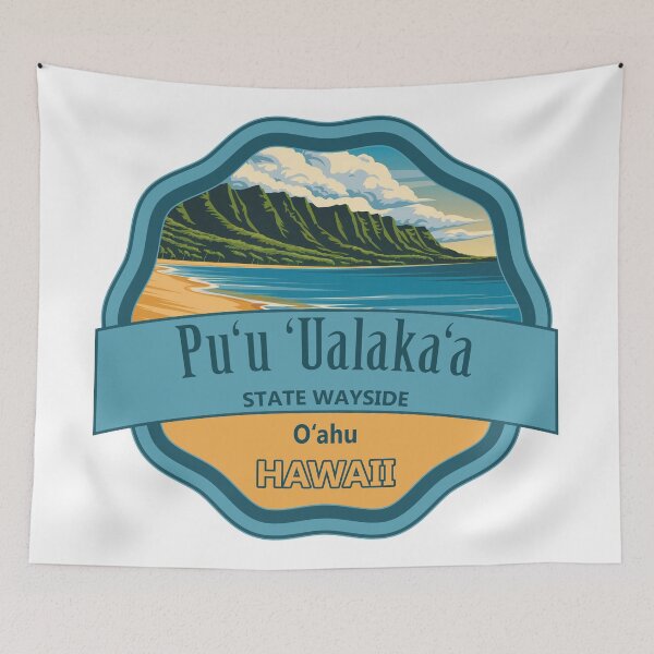 Item preview, Puʻu ʻUalakaʻa State Wayside, Oʻahu Island, Hawaii designed and sold by Wanderful-roads.