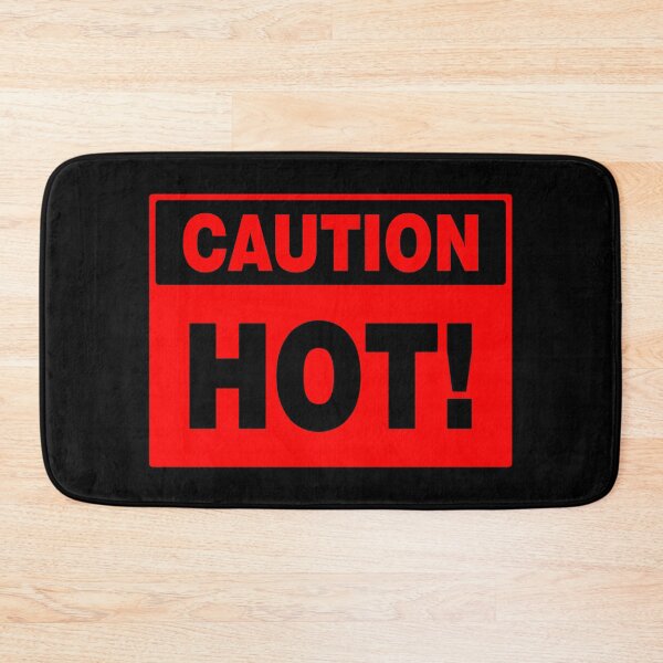 Item preview, CAUTION SIGN: HOT! NOVELTY, QUIRKY SIGNAGE, RED designed and sold by AASparksDesigns.