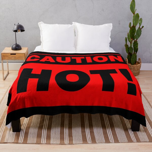 Item preview, CAUTION SIGN: HOT! NOVELTY, QUIRKY SIGNAGE, RED designed and sold by AASparksDesigns.