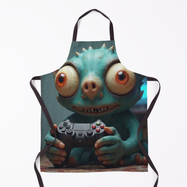Item preview, Monster with Gamepad | Night Gamer Creature designed and sold by NovaProArt.