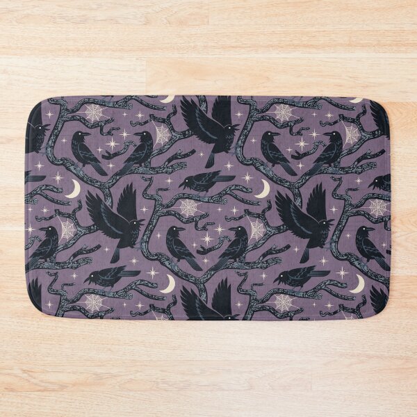 Item preview, Raven Roost - Grey Purple designed and sold by appleyards.