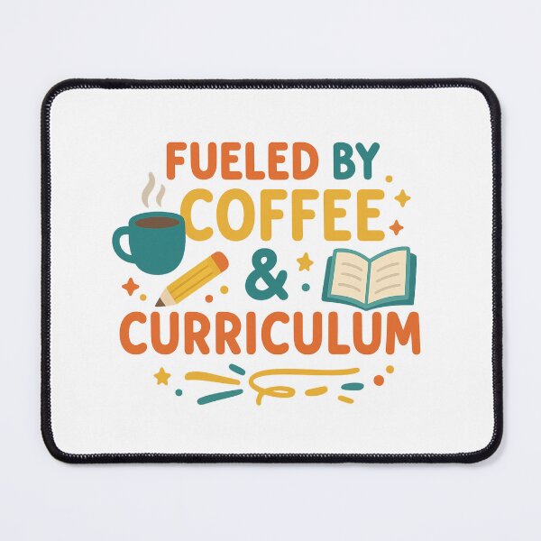 Item preview, Fueled by Coffee & Curriculum – Colorful T-Shirt for Teachers & Homeschool Moms Dads designed and sold by Just You Tee | Say It Loud, Wear It Proud.