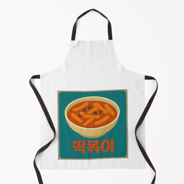 Item preview, Tteokbokki Illustration Korean characters vintage sign designed and sold by Hallyu Bubble.