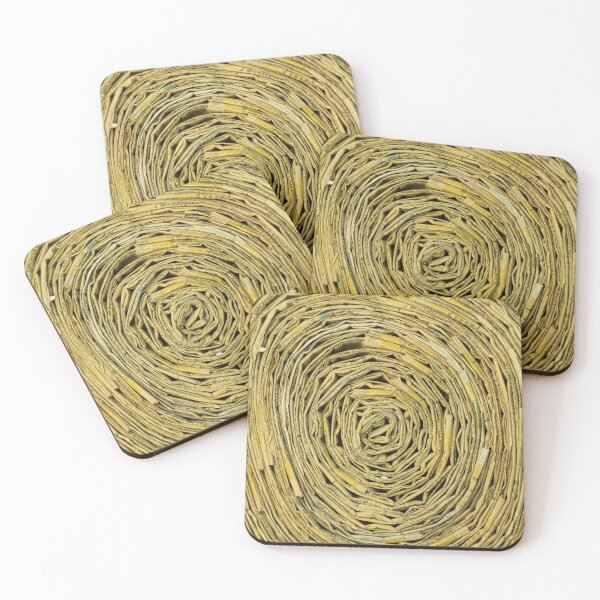 Item preview, Cut Wood Pattern Made Of Vintage Newspapers I designed and sold by Irina Sztukowski.