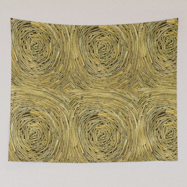 Item preview, Cut Wood Pattern Made Of Vintage Newspapers I designed and sold by Irina Sztukowski.
