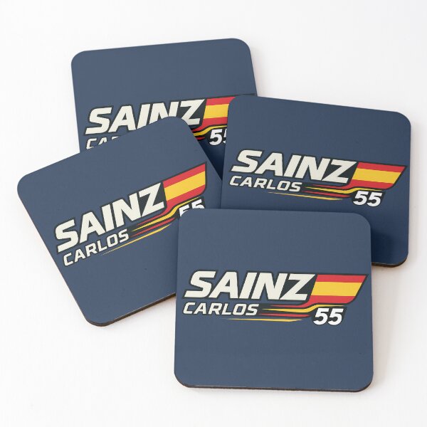 Item preview, Carlos Sainz F1 Graphic - Spanish Flag Racing Design | Number 55 Art designed and sold by Studio F1Grid.