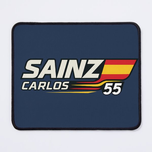 Item preview, Carlos Sainz F1 Graphic - Spanish Flag Racing Design | Number 55 Art designed and sold by Studio F1Grid.