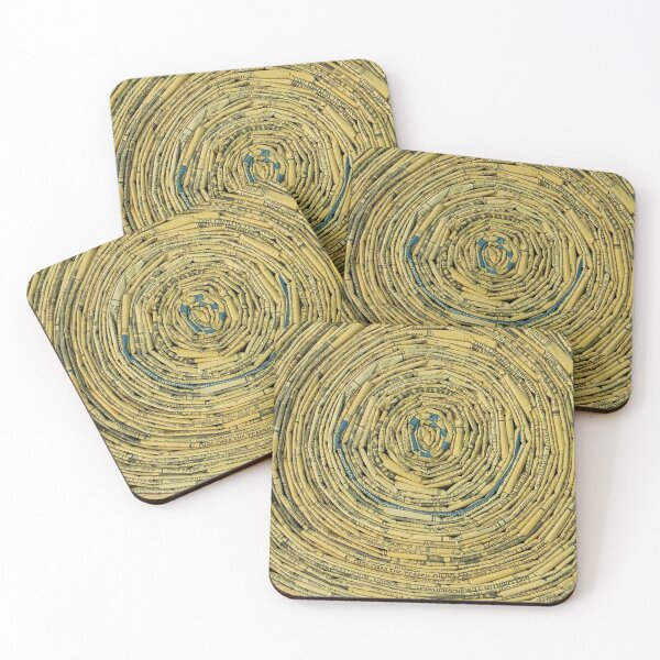 Item preview, Cut Wood Pattern Made Of Vintage Newspapers II designed and sold by Irina Sztukowski.