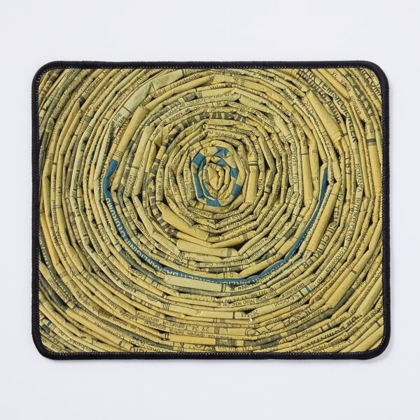 Item preview, Cut Wood Pattern Made Of Vintage Newspapers II designed and sold by Irina Sztukowski.