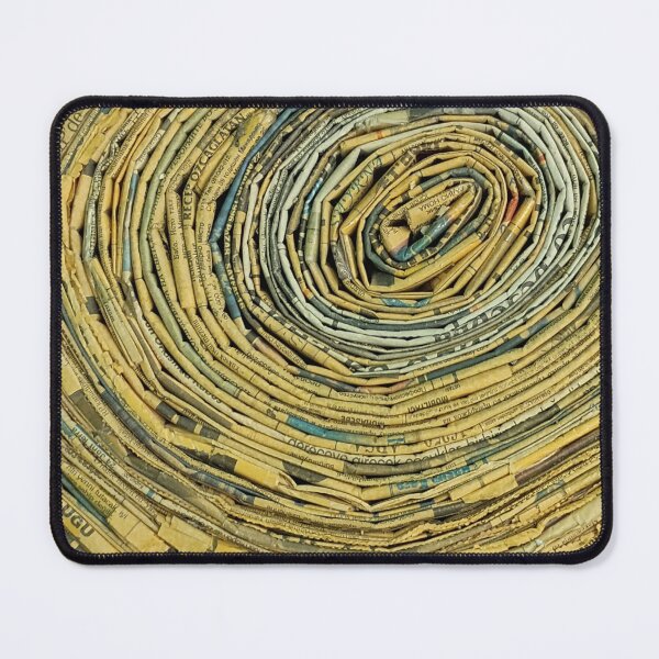 Item preview, Cut Wood Pattern Made Of Vintage Newspapers III designed and sold by Irina Sztukowski.