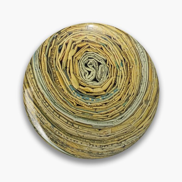 Item preview, Cut Wood Pattern Made Of Vintage Newspapers IV designed and sold by Irina Sztukowski.