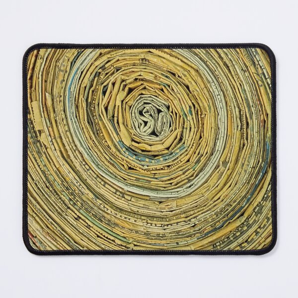Item preview, Cut Wood Pattern Made Of Vintage Newspapers IV designed and sold by Irina Sztukowski.