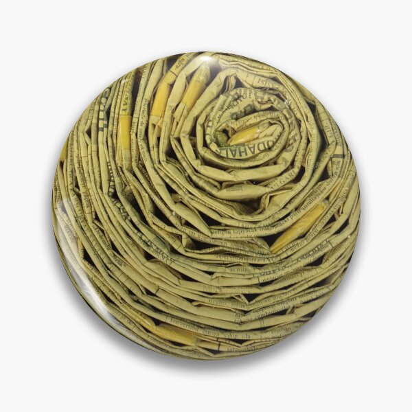 Item preview, Cut Wood Pattern Made Of Vintage Newspapers V designed and sold by Irina Sztukowski.