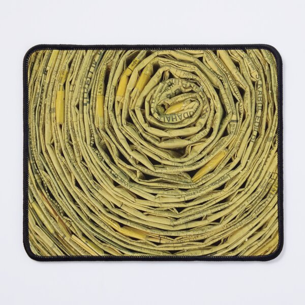 Item preview, Cut Wood Pattern Made Of Vintage Newspapers V designed and sold by Irina Sztukowski.
