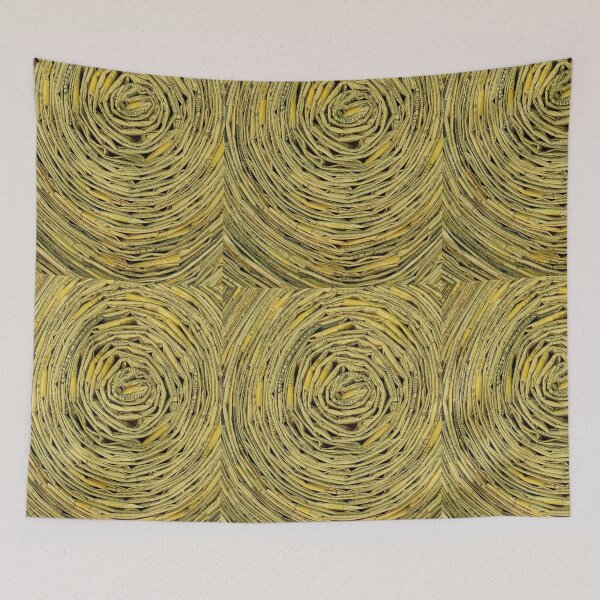 Item preview, Cut Wood Pattern Made Of Vintage Newspapers V designed and sold by Irina Sztukowski.