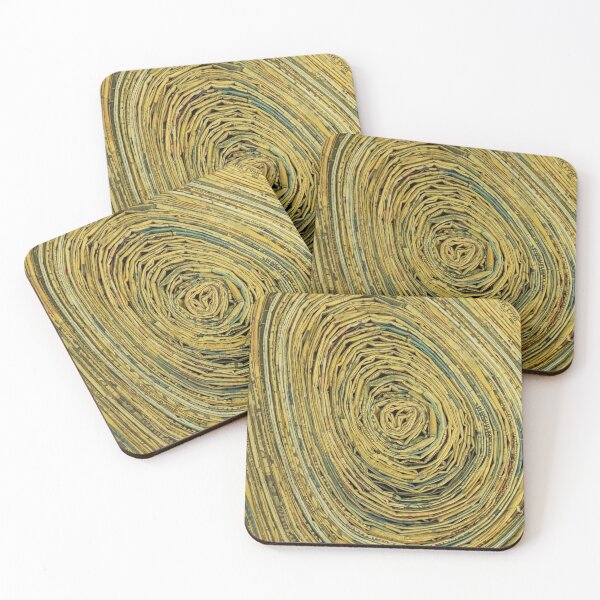 Item preview, Cut Wood Pattern Made Of Vintage Newspapers VII designed and sold by Irina Sztukowski.