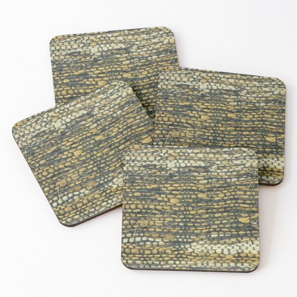 Item preview, Rough Woolen Textile Thread Patch Pattern Beige Tone I designed and sold by Irina Sztukowski.