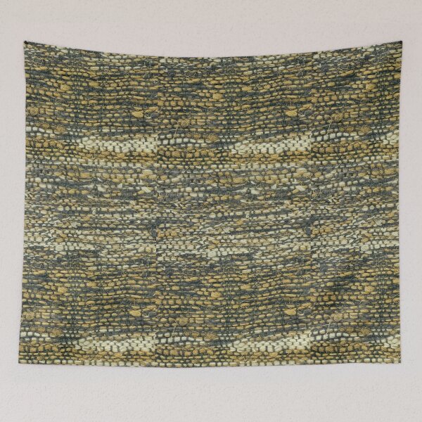 Item preview, Rough Woolen Textile Thread Patch Pattern Beige Tone I designed and sold by Irina Sztukowski.