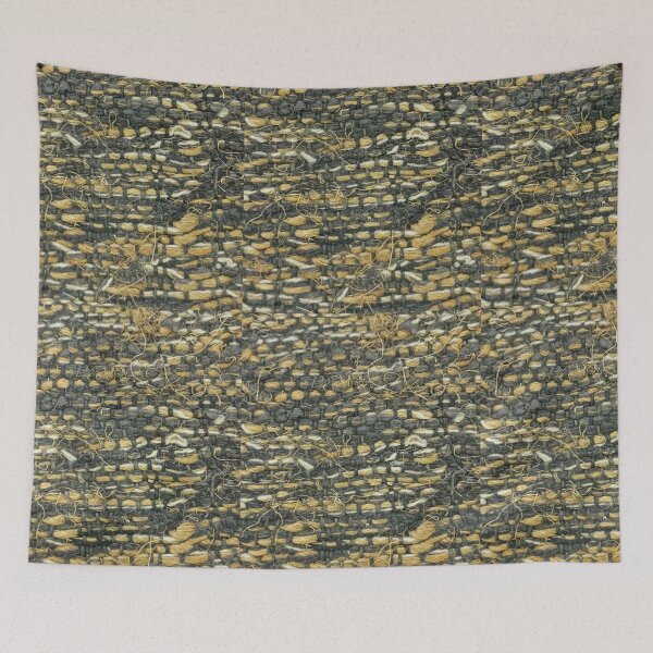 Item preview, Rough Woolen Textile Thread Patch Pattern Beige Tone II designed and sold by Irina Sztukowski.