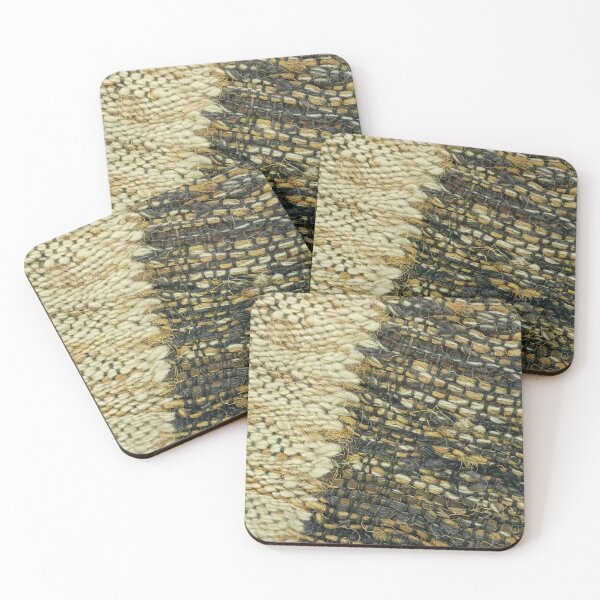 Item preview, Rough Woolen Textile Thread Patch Pattern Beige Tone III  designed and sold by Irina Sztukowski.