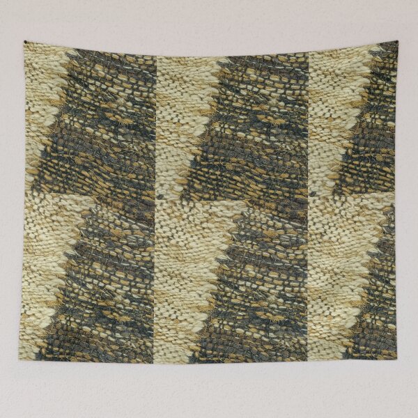 Item preview, Rough Woolen Textile Thread Patch Pattern Beige Tone III  designed and sold by Irina Sztukowski.