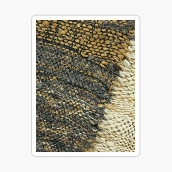 Item preview, Rough Woolen Textile Thread Patch Pattern Beige Tone IV designed and sold by Irina Sztukowski.