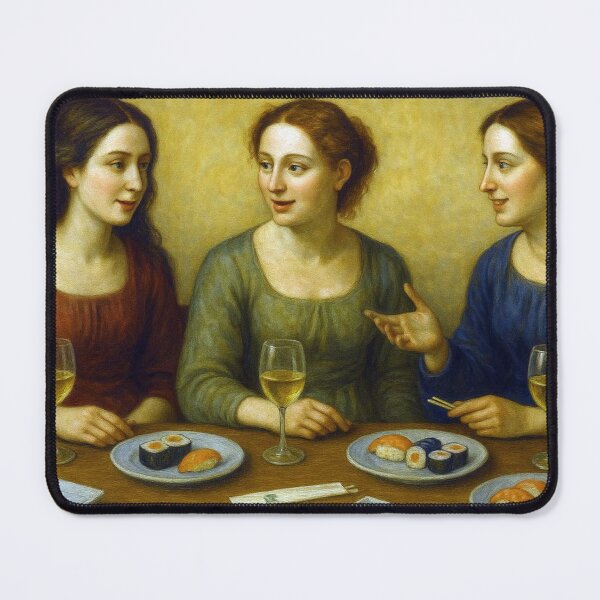Item preview, Socializing at the sushi bar in the Renaissance designed and sold by Sigtrix.