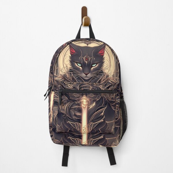 Item preview, Animal Bengal Cat Warrior Ancient Armor Holding Glowing Blade Samurai designed and sold by Diezmofari.