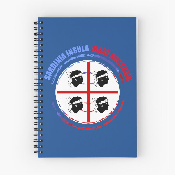 Item preview, Sardegna bandiera 4 mori - Sardinia flag - Latin script - Red blue stamp designed and sold by miskaralise.