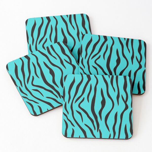Item preview, Turquoise tiger stripes summer vibes designed and sold by footballstorico.
