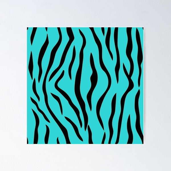 Item preview, Turquoise tiger stripes summer vibes designed and sold by footballstorico.