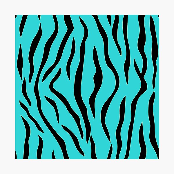 Item preview, Turquoise tiger stripes summer vibes designed and sold by footballstorico.
