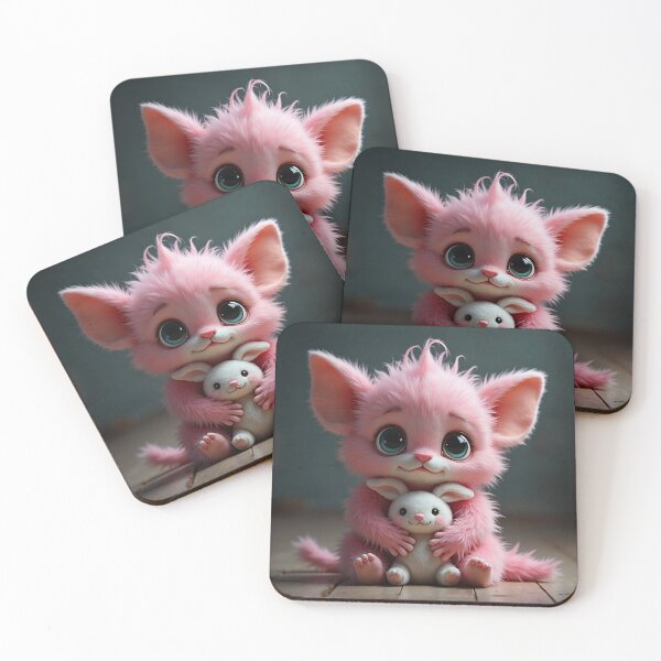 Item preview, Monster with Toy Cat | Cute and Scary Fluffy Beast designed and sold by NovaProArt.