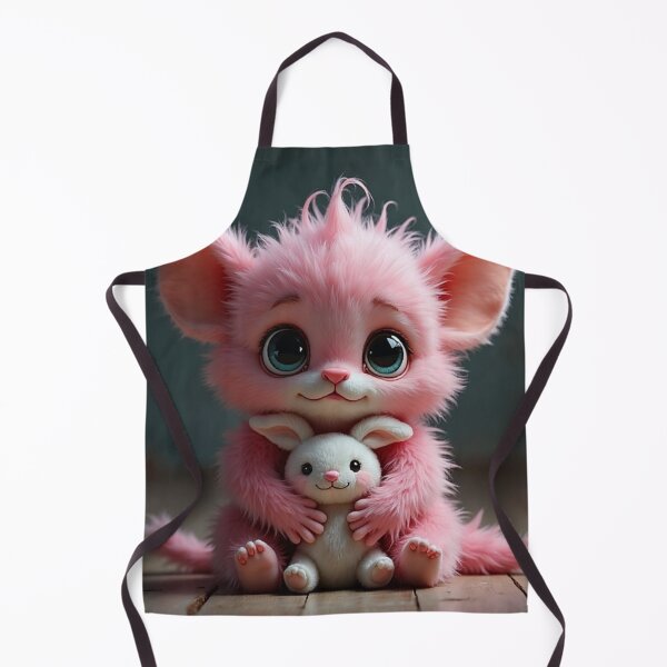 Item preview, Monster with Toy Cat | Cute and Scary Fluffy Beast designed and sold by NovaProArt.