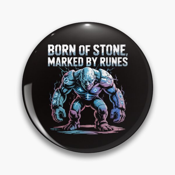 Item preview, Born of Stone Marked by Runes – Mystical Runic designed and sold by Slavicsoul.