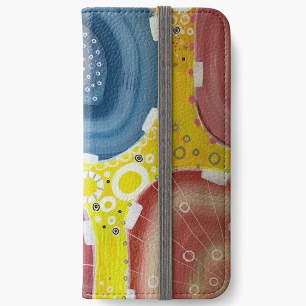 Colorful abstract -yellow iPhone Wallet