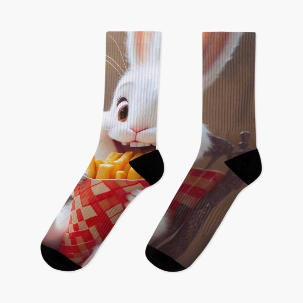 Item preview, Bunny Eating Fries designed and sold by M-Y-A-R-T-.