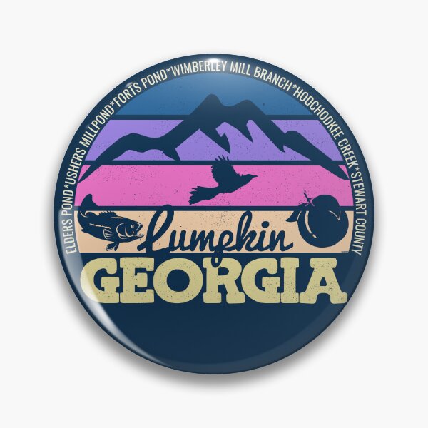 Item preview, Lumpkin Georgia Sunset Retro Vintage Local Pride Logo designed and sold by CRHPOD20.