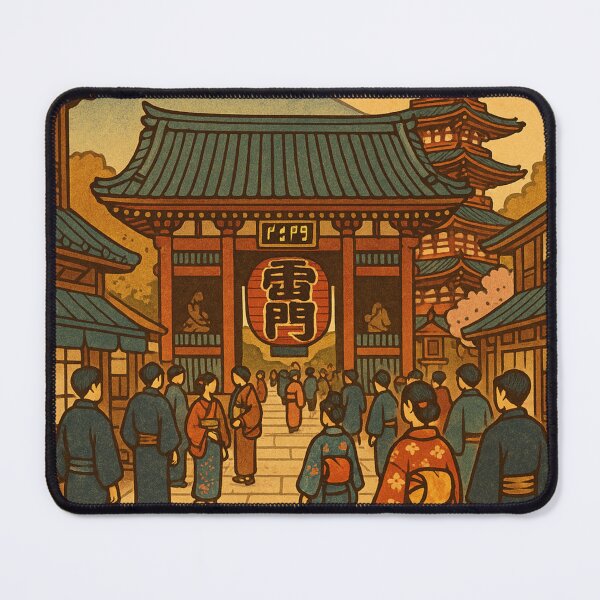 Item preview, Gate of Thunder-Kaminarimon ,Ukiyoe Style designed and sold by Mt-Fuji-jp.