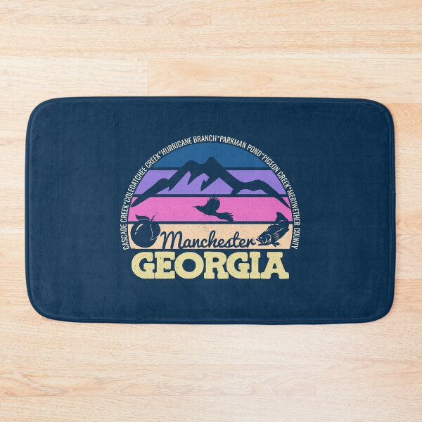 Item preview, Manchester Georgia Sunset Retro Vintage Local Pride Logo designed and sold by CRHPOD20.