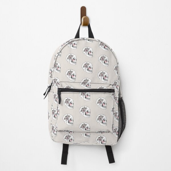 Item preview, Laughing skull cottagecore floral designed and sold by Caroline Rausch.