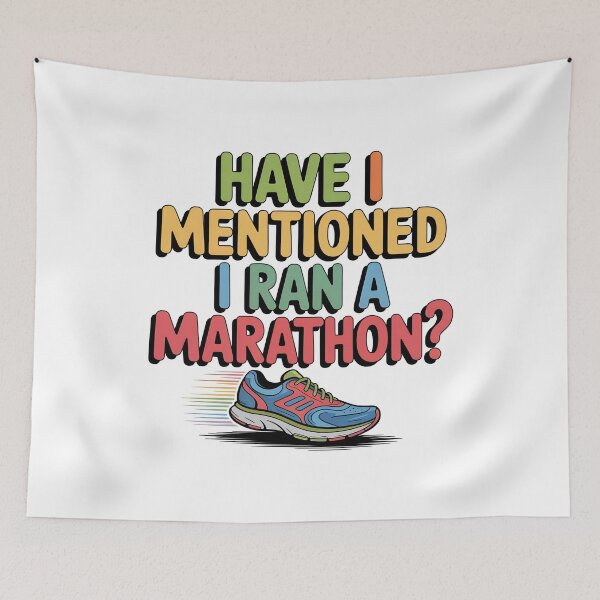 Item preview, Funny Marathon Runner Gift for Boastful Athletes Fitness Running designed and sold by w1ckerman.
