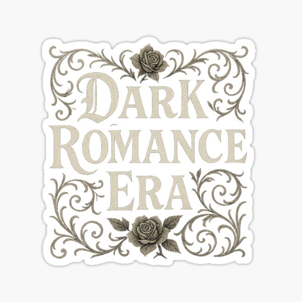 Item preview, Dark Romance Era – Gothic Rose Vintage Typografie-Design designed and sold by BrokenCrownDesigns.